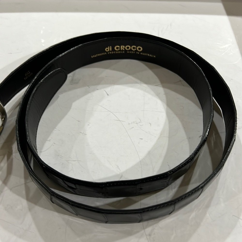 Di Croco genuine saltwater crocodile belt size 42